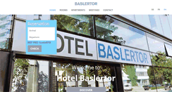 Desktop Screenshot of hotel-baslertor-muttenz.ch