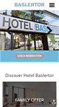 Mobile Screenshot of hotel-baslertor-muttenz.ch